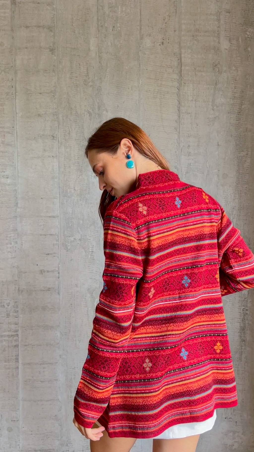 Atiana, Babyalpaca Cardigan Red
