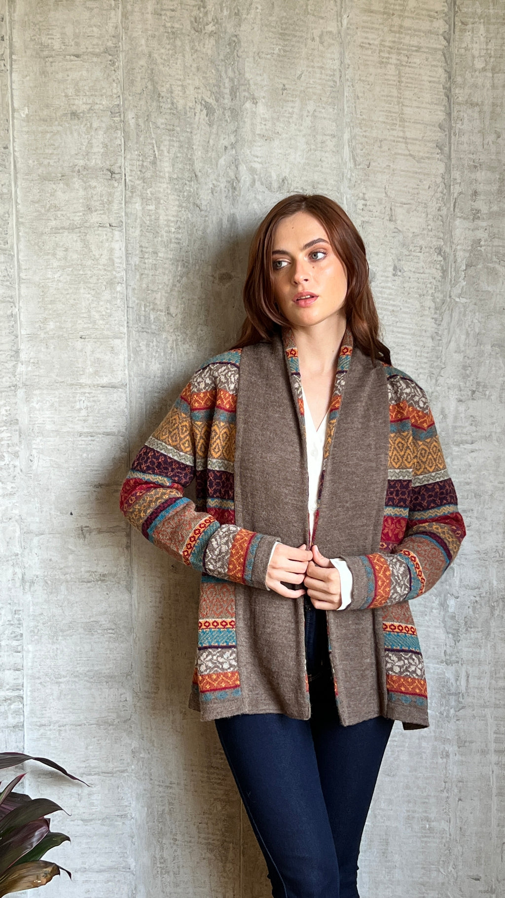 Cárdigan de alpaca para mujer - Eliana