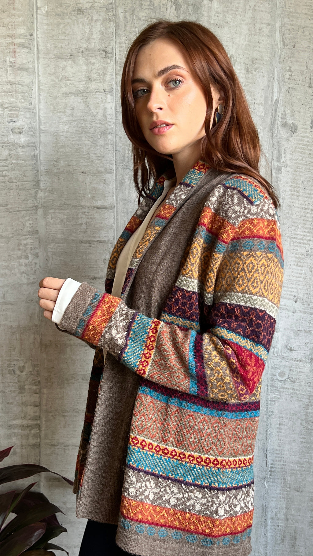 Cárdigan de alpaca para mujer - Eliana
