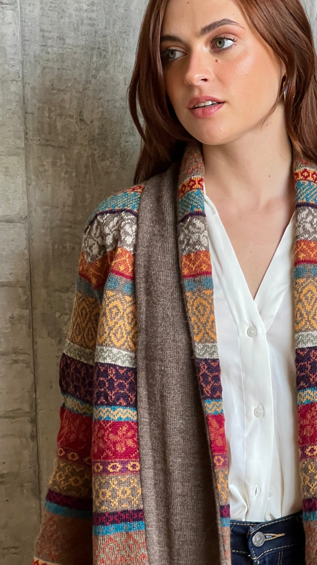 Cárdigan de alpaca para mujer - Eliana